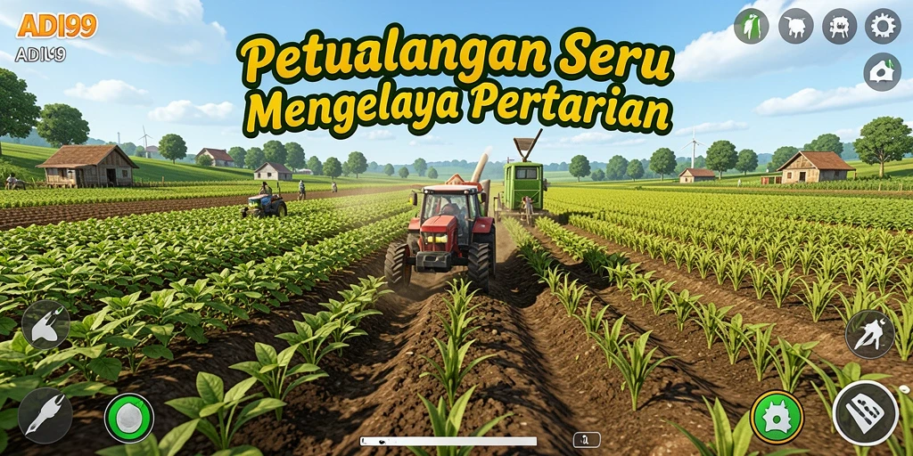 Gameplay menarik di ADI99 dengan pertanian yang indah.