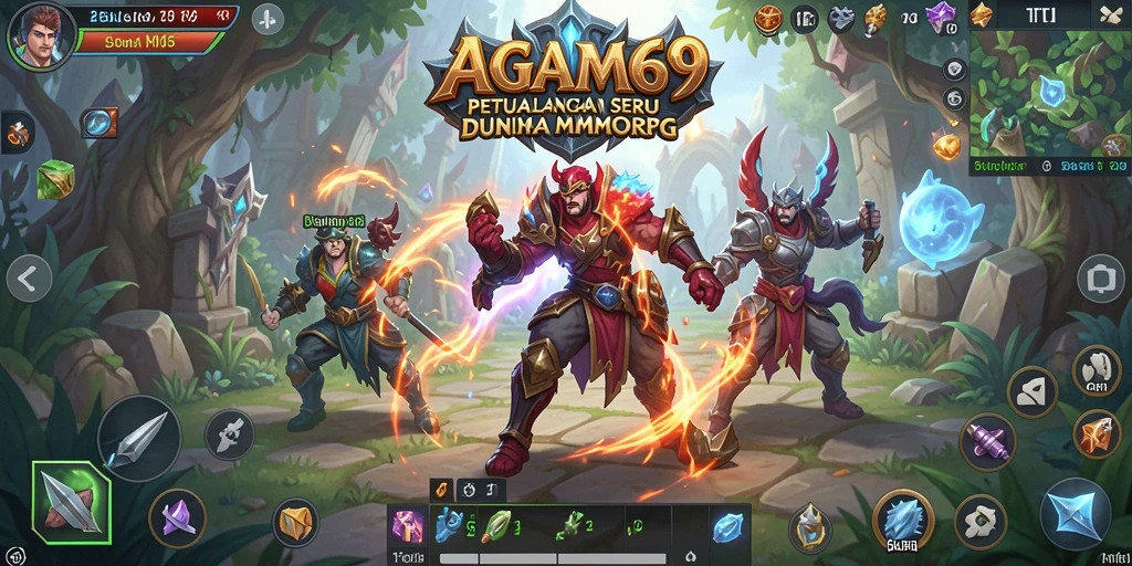 Tangkapan layar AGAM69 menampilkan petualangan epik dalam gameplay MMORPG.