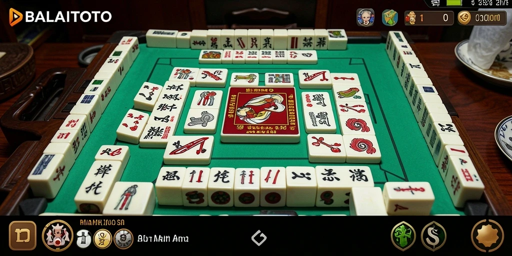 Tampilan screenshot BALAITOTO menunjukkan gameplay Mahjong yang mendebarkan.