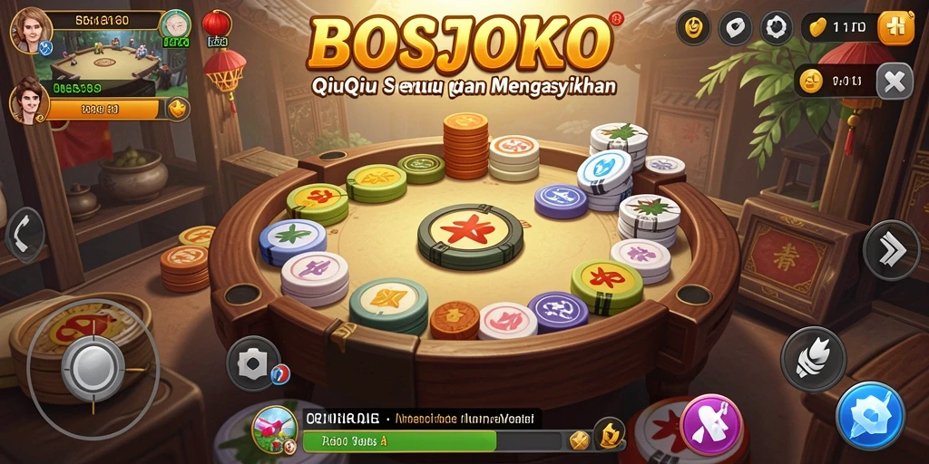Tampilan gameplay QiuQiu yang menegangkan dan seru.