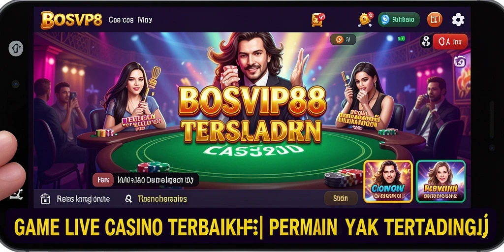Tampilan gameplay Live Casino BOSVIP88 yang menarik dan interaktif.