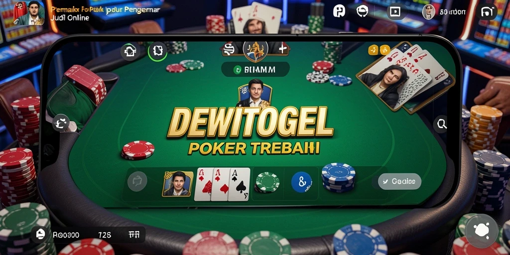 Tampilan gameplay DEWITOGEL dengan suasana poker yang menarik.