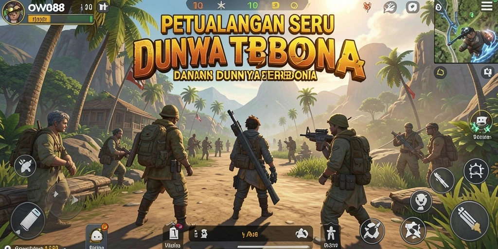 Tangkapan layar dari gameplay OVO88 di dunia terbuka.