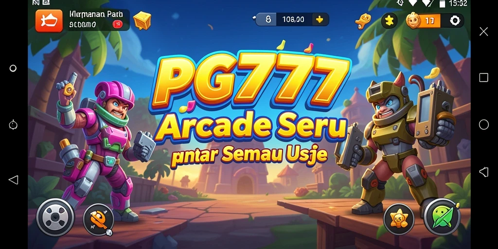 Screenshot PG777 menampilkan gameplay seru dan menarik dalam suasana arcade.