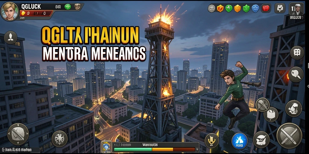 Tampilan menarik dari gameplay QGLUCK yang mendebarkan.