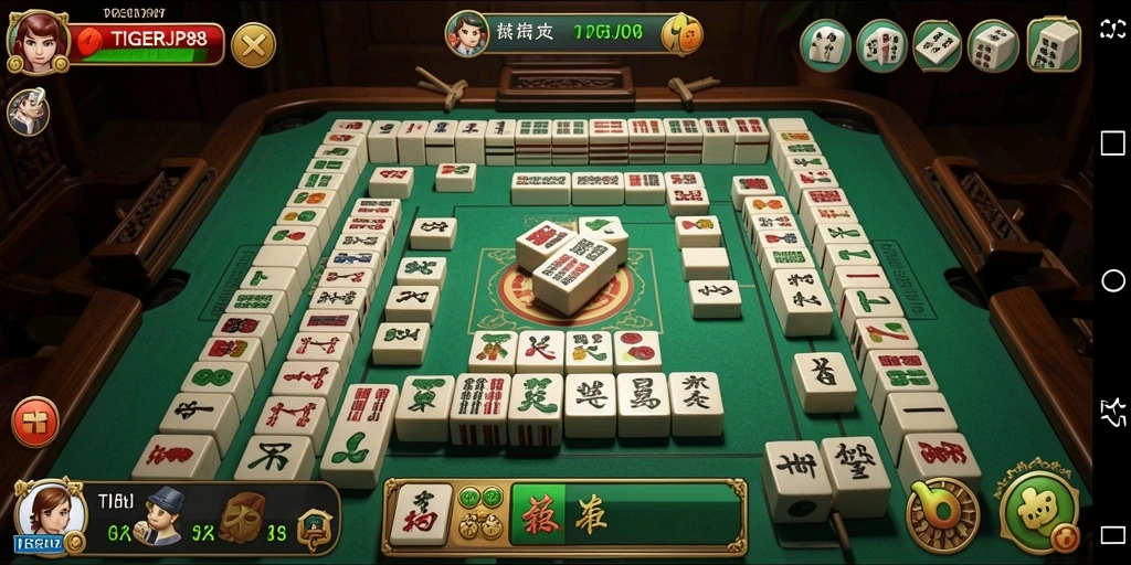 Menampilkan gameplay seru dan menantang dari TIGERJP88 Mahjong.