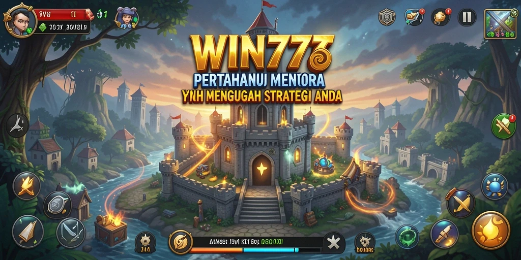 Gameplay seru dengan strategi pertahanan menara di WIN777.