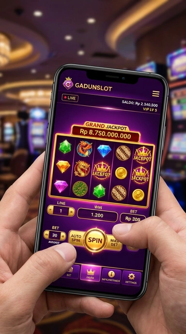 Proses pengunduhan aplikasi di gadunslot yang cepat dan mudah.